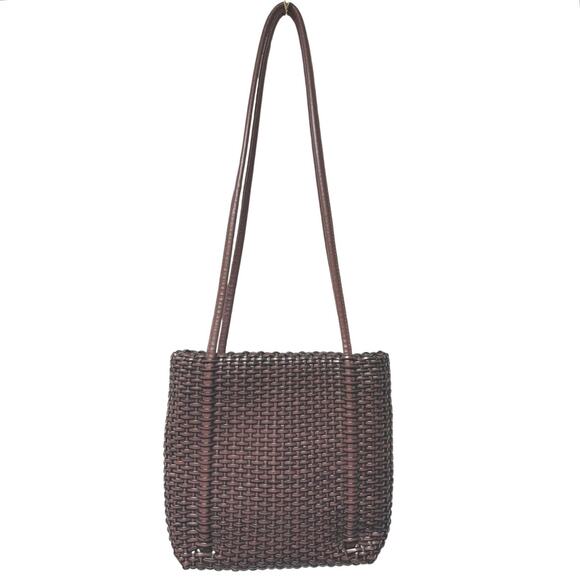 Nine West | Small Brown Woven Shoulder Bag - Picture 1 of 5